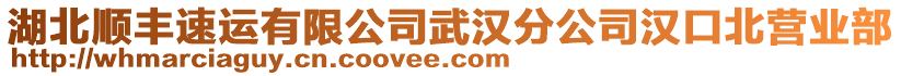 湖北順豐速運有限公司武漢分公司漢口北營業(yè)部