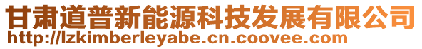 甘肅道普新能源科技發(fā)展有限公司