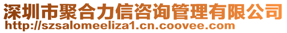 深圳市聚合力信咨詢(xún)管理有限公司