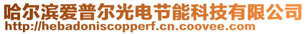哈爾濱愛普爾光電節(jié)能科技有限公司