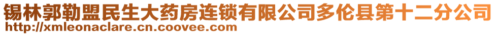 錫林郭勒盟民生大藥房連鎖有限公司多倫縣第十二分公司
