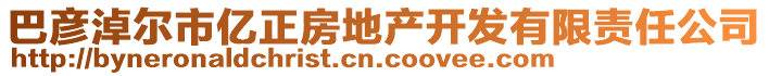 巴彥淖爾市億正房地產(chǎn)開發(fā)有限責(zé)任公司