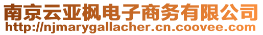 南京云亞楓電子商務有限公司