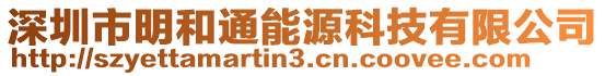 深圳市明和通能源科技有限公司