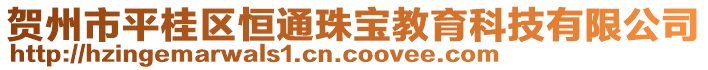 賀州市平桂區(qū)恒通珠寶教育科技有限公司