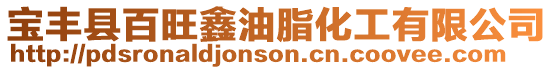 寶豐縣百旺鑫油脂化工有限公司