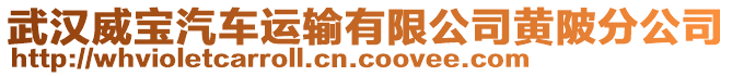 武漢威寶汽車運輸有限公司黃陂分公司