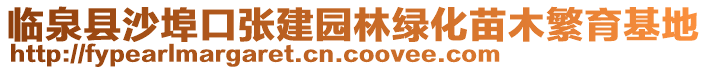 臨泉縣沙埠口張建園林綠化苗木繁育基地