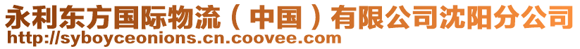 永利東方國際物流（中國）有限公司沈陽分公司