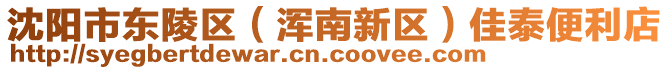 沈陽市東陵區(qū)（渾南新區(qū)）佳泰便利店