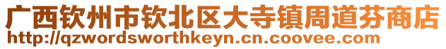 廣西欽州市欽北區大寺鎮周道芬商店