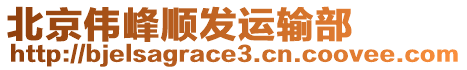 北京偉峰順發(fā)運輸部