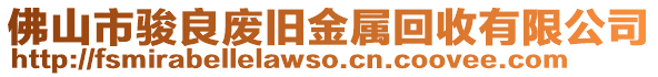 佛山市駿良廢舊金屬回收有限公司