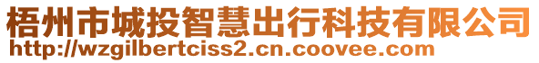 梧州市城投智慧出行科技有限公司