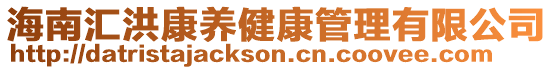 海南匯洪康養健康管理有限公司
