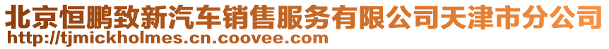 北京恒鵬致新汽車銷售服務(wù)有限公司天津市分公司