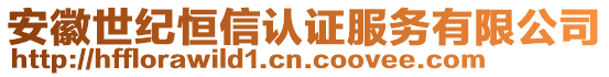 安徽世紀恒信認證服務(wù)有限公司