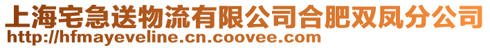 上海宅急送物流有限公司合肥雙鳳分公司