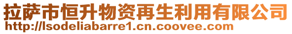 拉薩市恒升物資再生利用有限公司