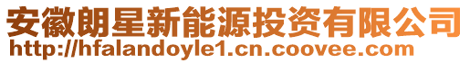 安徽朗星新能源投資有限公司