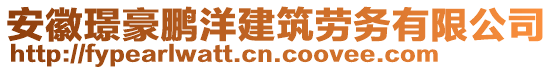 安徽璟豪鵬洋建筑勞務(wù)有限公司