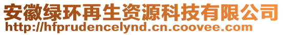 安徽綠環(huán)再生資源科技有限公司