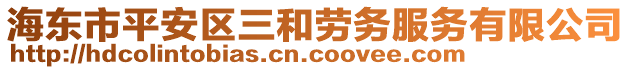 海東市平安區(qū)三和勞務(wù)服務(wù)有限公司