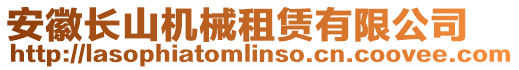 安徽長山機(jī)械租賃有限公司