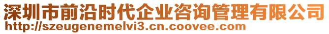 深圳市前沿時(shí)代企業(yè)咨詢管理有限公司