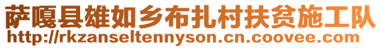 薩嘎縣雄如鄉布扎村扶貧施工隊