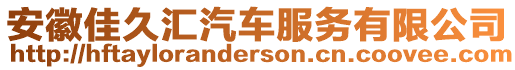 安徽佳久匯汽車服務有限公司
