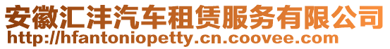 安徽匯灃汽車租賃服務(wù)有限公司