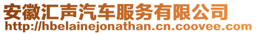 安徽匯聲汽車服務有限公司