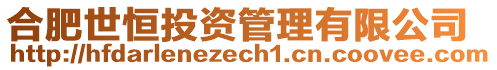 合肥世恒投資管理有限公司