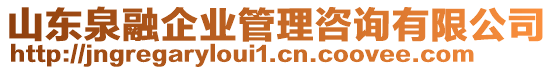 山東泉融企業(yè)管理咨詢(xún)有限公司