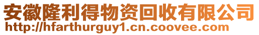 安徽隆利得物資回收有限公司