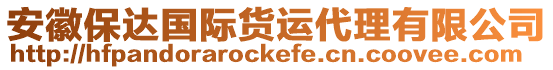 安徽保達(dá)國(guó)際貨運(yùn)代理有限公司