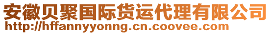 安徽貝聚國際貨運代理有限公司