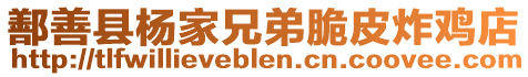 鄯善縣楊家兄弟脆皮炸雞店