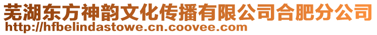 蕪湖東方神韻文化傳播有限公司合肥分公司