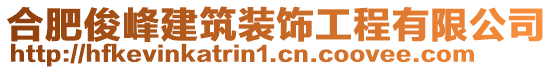 合肥俊峰建筑裝飾工程有限公司