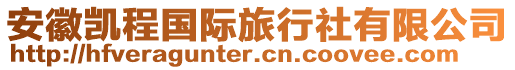安徽凱程國際旅行社有限公司