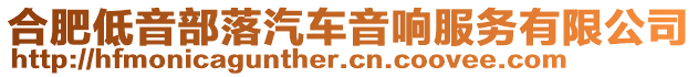 合肥低音部落汽車音響服務(wù)有限公司