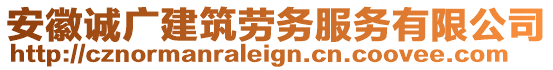 安徽誠(chéng)廣建筑勞務(wù)服務(wù)有限公司