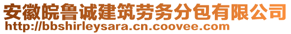 安徽皖魯誠建筑勞務分包有限公司