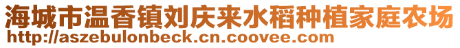 海城市溫香鎮(zhèn)劉慶來水稻種植家庭農(nóng)場