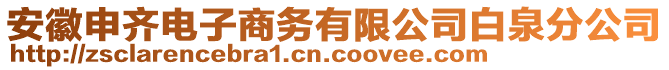 安徽申齊電子商務(wù)有限公司白泉分公司