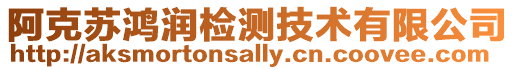 阿克蘇鴻潤檢測技術有限公司