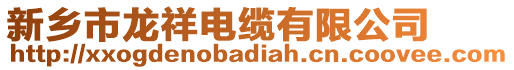 新鄉(xiāng)市龍祥電纜有限公司