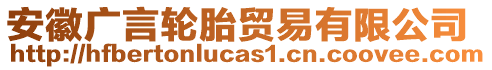 安徽廣言輪胎貿(mào)易有限公司